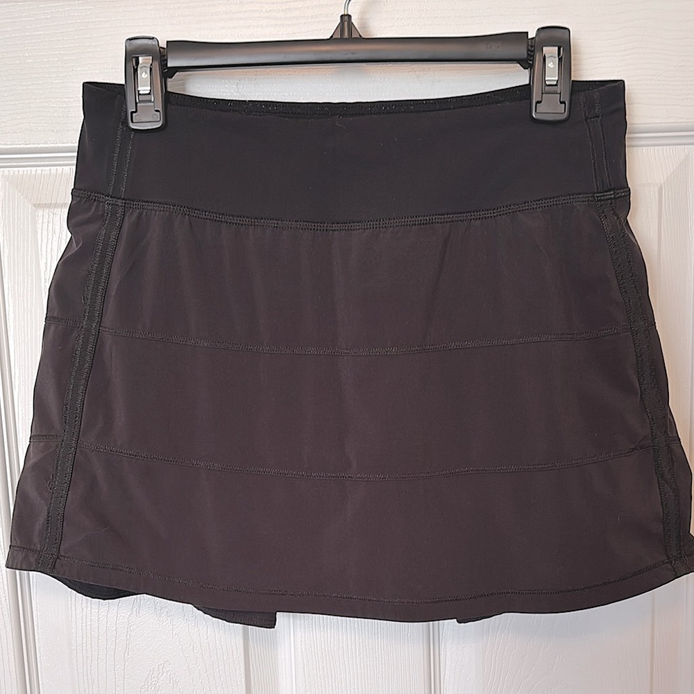 Lululemon Pace Rival Black Athletic Skort 4-way stretch Sz. 6